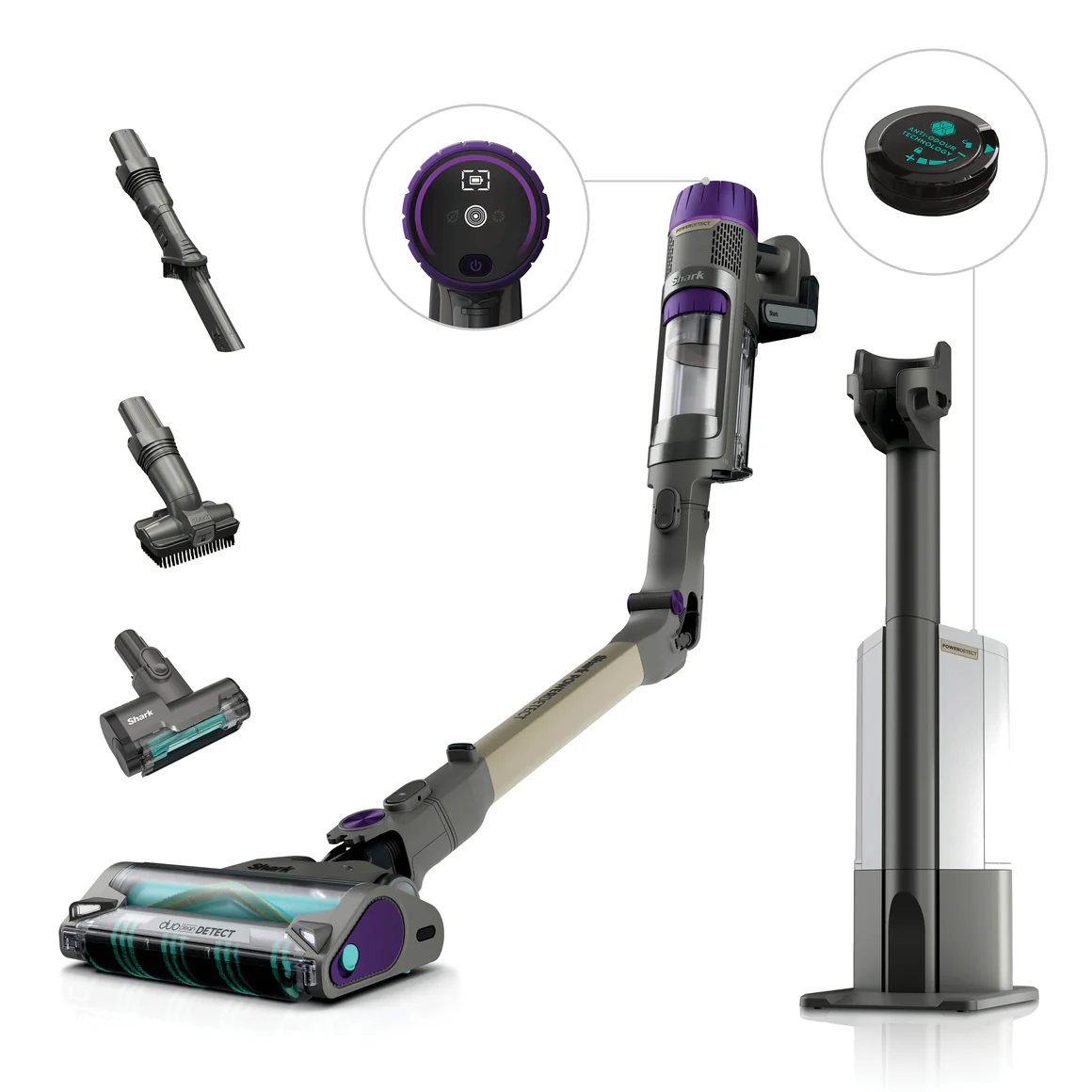 Shark PowerDetect Clean&Empty Auto-Empty Sistemli Pet Başlıklı Şarjlı Dikey Süpürge