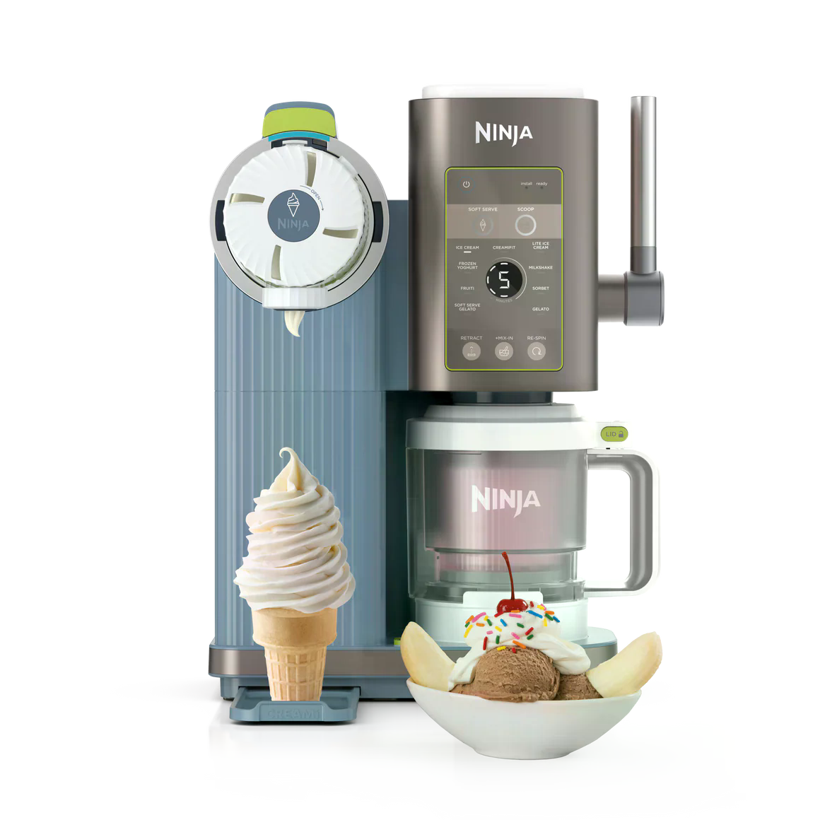 Ninja Swirl by CREAMi 13-in-1 Soft Serve & Dondurma Makinesi - Icy Blackberry Lime